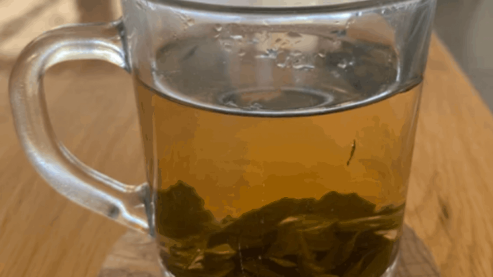 glass of coffee leaf tea