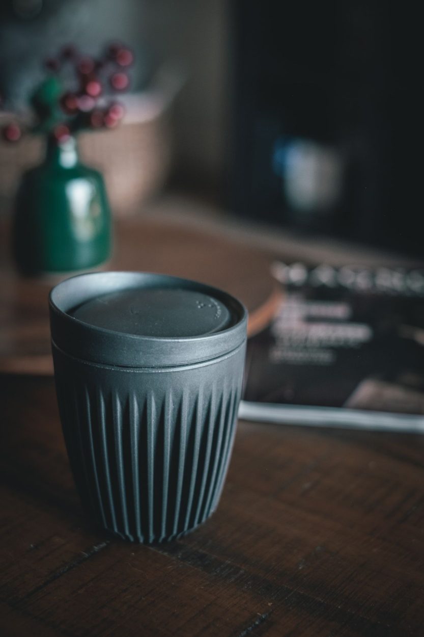 a reusable coffee mug